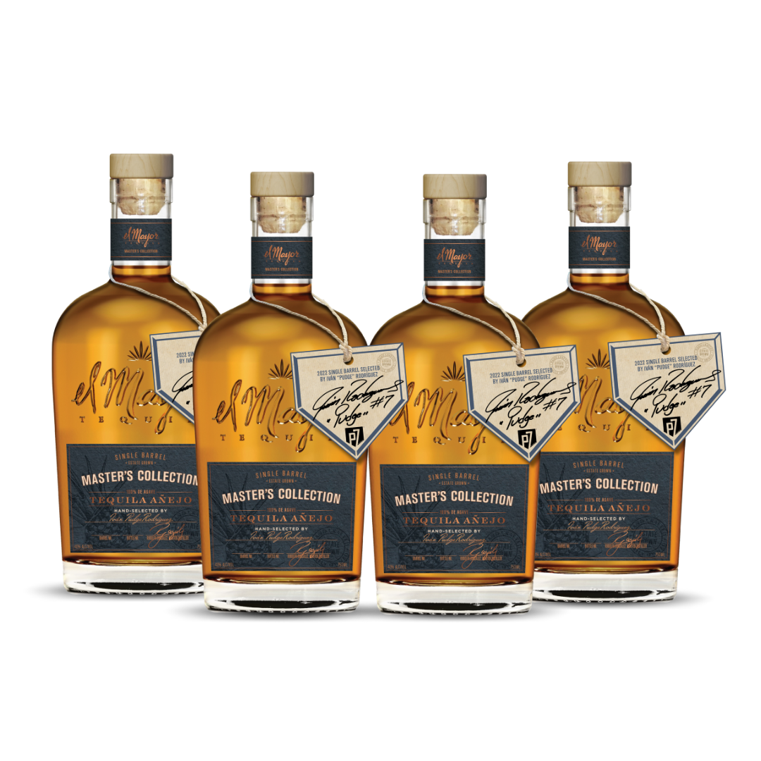 EL MAYOR | MASTERS COLLECTION | PUDGE RODRIGUEZ SINGLE BARREL AÑEJO | 2022 LIMITED EDITION | (4) BOTTLE BUNDLE at CaskCartel.com 1