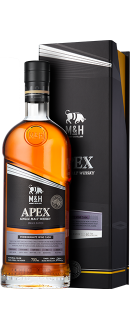 M&H | Apex Series | Pomegranate Wine Cask Small Batch Single Malt Whisky | 700ML