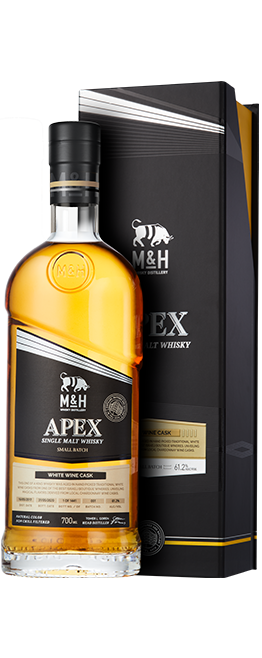 M&H | Apex Series | White Wine Cask Small Batch Single Malt Whisky | 700ML
