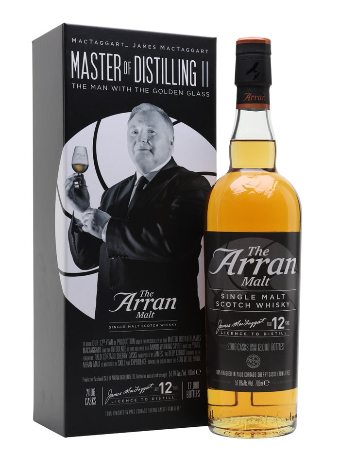Arran 12 Year Old The Man with the Golden Glass Island Single Malt Scotch Whisky | 700ML