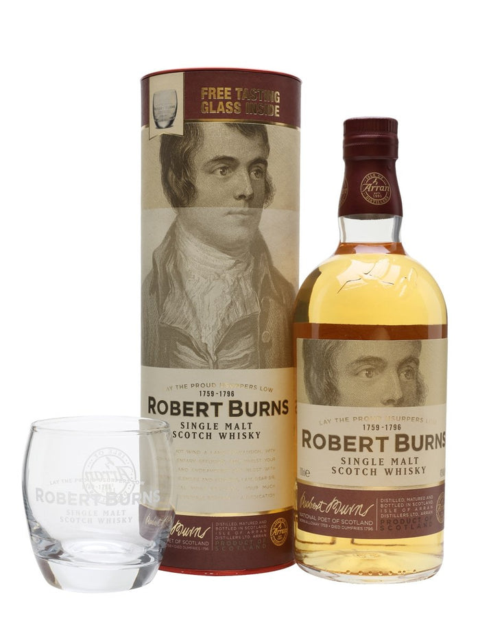 Arran Robert Burns Glass Pack Island Single Malt Scotch Whisky | 700ML