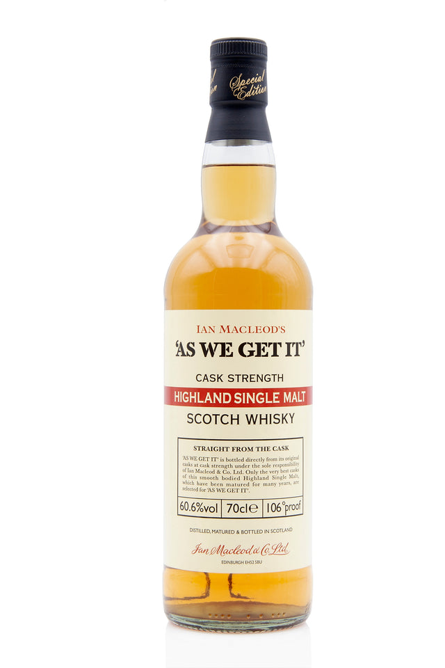 Undisclosed Highlands "As We Get It" Cask Strength Whisky | 700ML at CaskCartel.com