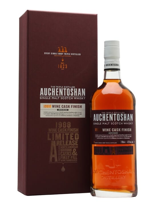 Auchentoshan 1988, 25 Year Old, Bordeaux Wine Finish Scotch Whisky | 700ML at CaskCartel.com