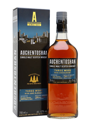 Auchentoshan Three Wood Lowland Single Malt Scotch Whisky | 700ML at CaskCartel.com