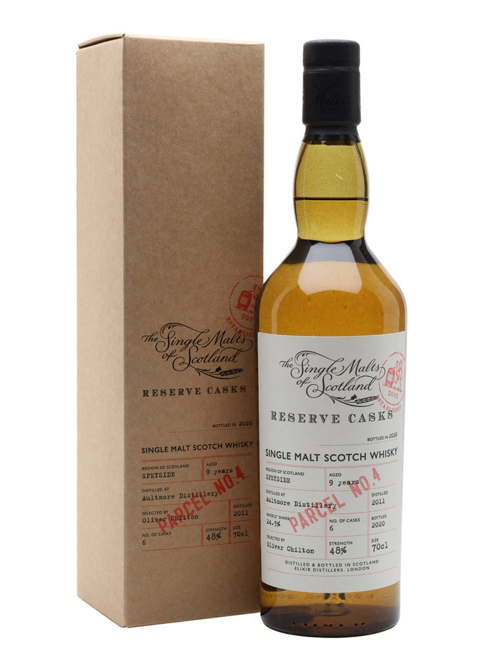 Aultmore 9 Years Old Reserve Cask - Parcel No.4 Speyside Single Malt Scotch Whisky | 700ML