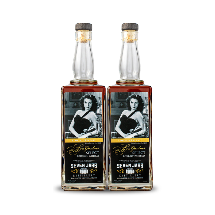 Seven Jars Ava Gardner Select Bourbon Whiskey (2) Bottle Bundle