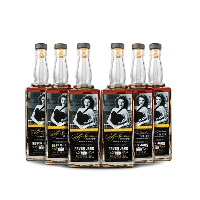 Seven Jars Ava Gardner Select Bourbon Whiskey (6) Bottle Bundle