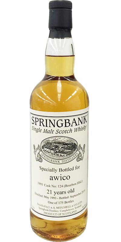 Springbank 1993 For Awico 21 Year Old