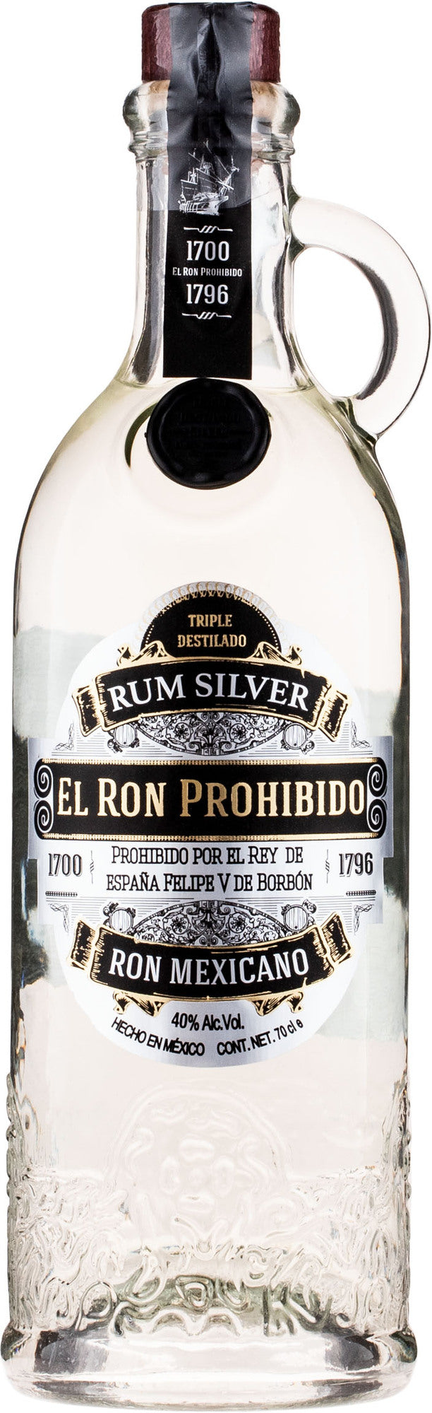 El Ron Prohibido Blanco Ron Mexicano Silver Rum | 700ML