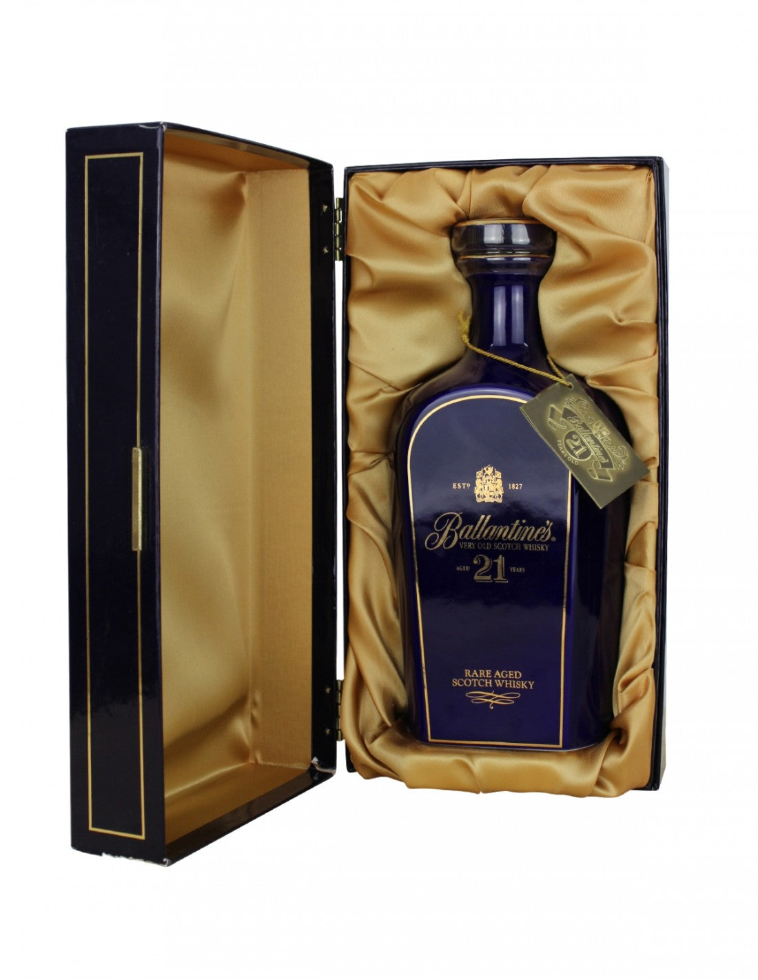 BUY] Ballantine's 21 Year Old Blue Decanter Rare Aged Scotch
