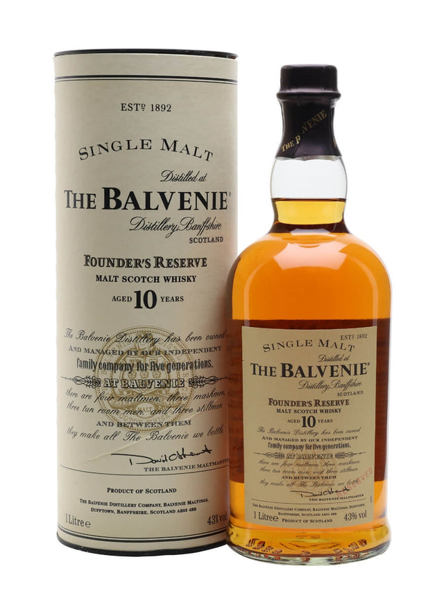 Balvenie Founder’s Reserve 10 Year Old (Bottled early 2000s) Scotch | 1L at CaskCartel.com