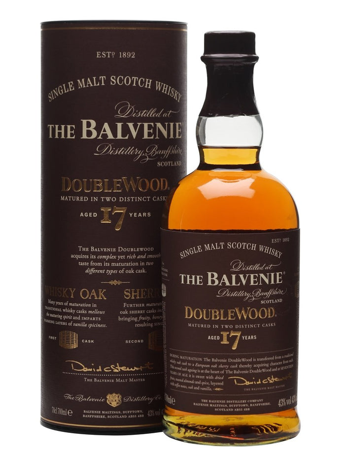 Balvenie 17 Year Old DoubleWood Speyside Single Malt Scotch Whisky | 700ML