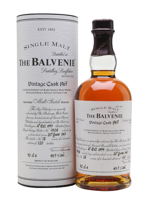 Balvenie 1967 32 Year Old Cask #9908 Speyside Single Malt Scotch Whisky | 700ML at CaskCartel.com