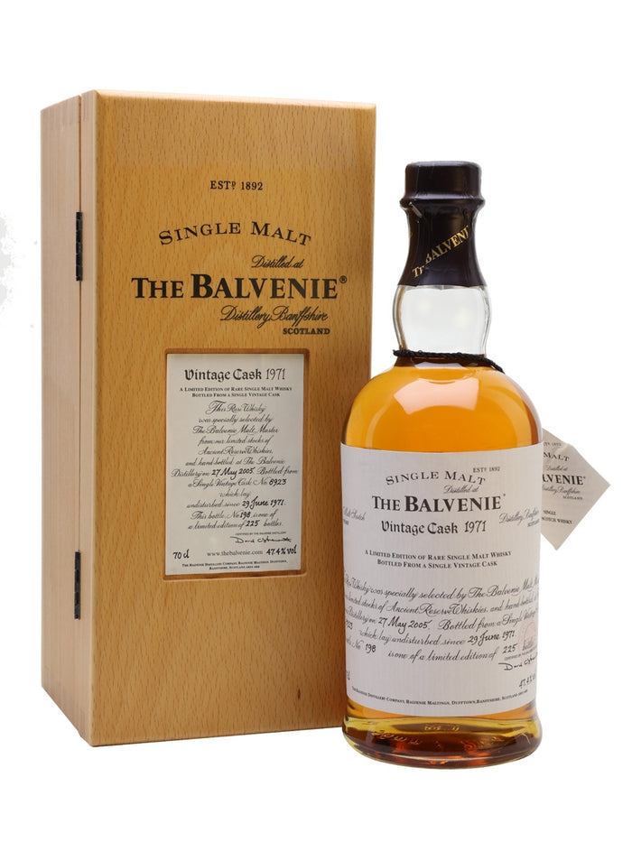 Balvenie 1971 33 Year Old Cask #8923 Speyside Single Malt Scotch Whisky | 700ML