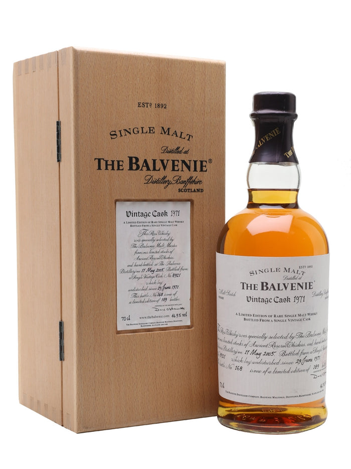 Balvenie 1971 33 Year Old Cask #8921 Speyside Single Malt Scotch Whisky | 700ML