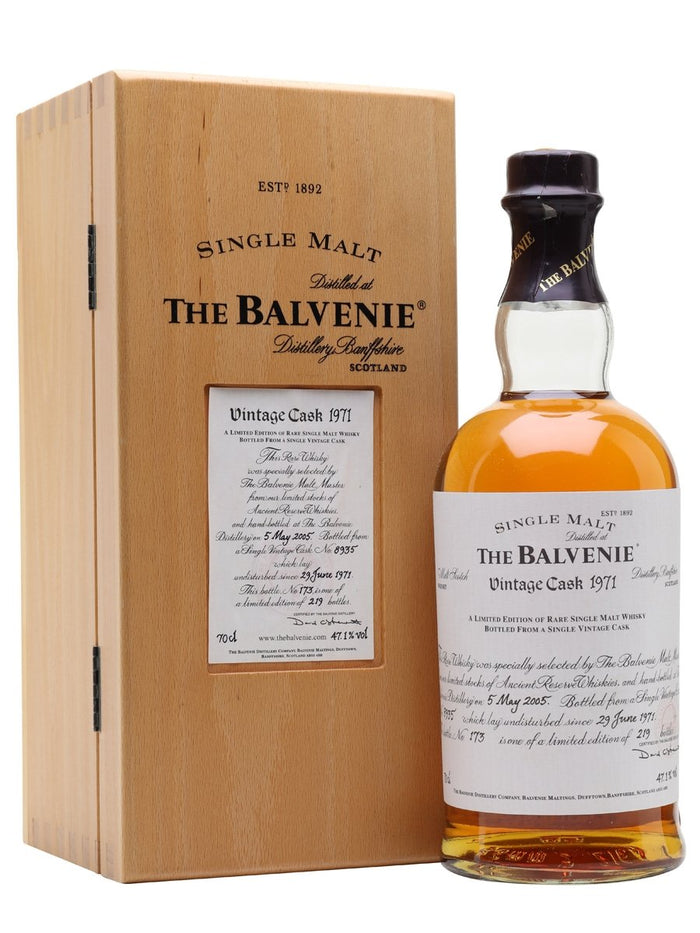 Balvenie 1971 33 Year Old Cask #8935 Speyside Single Malt Scotch Whisky | 700ML