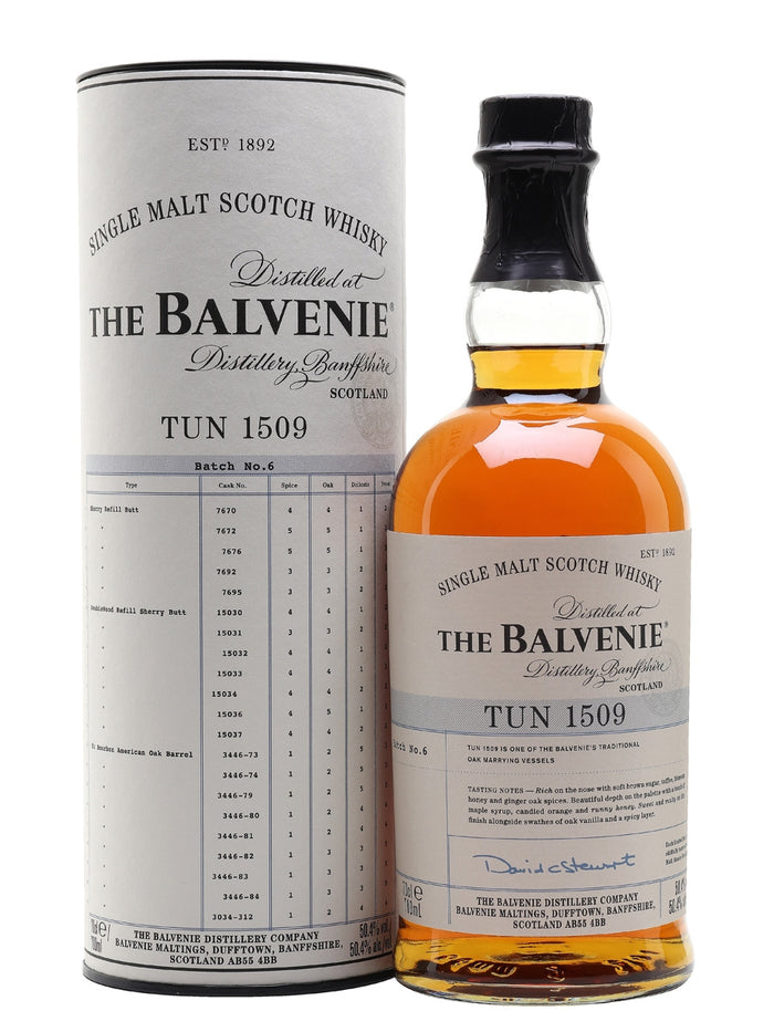 Balvenie Tun 1509 Batch 6 Speyside Single Malt Scotch Whisky | 700ML