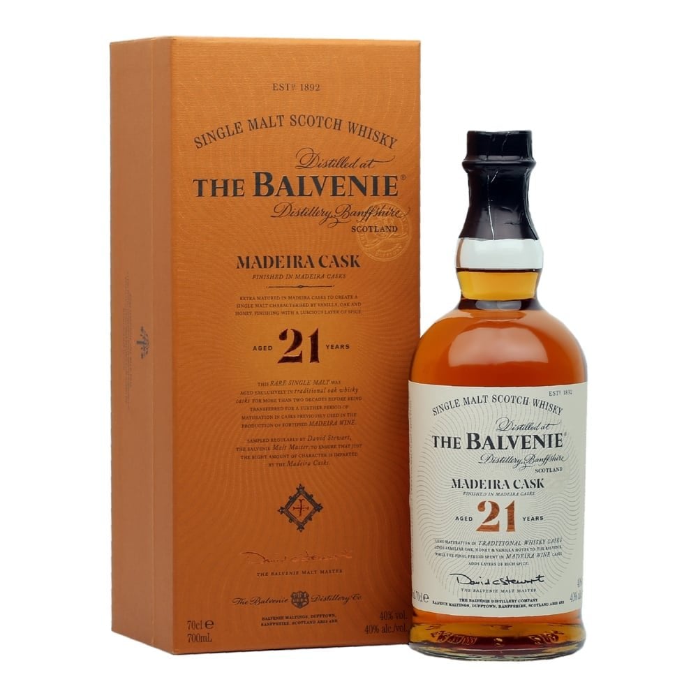 Balvenie Madeira Cask 21 Year Old Single Malt Scotch | 700ML at CaskCartel.com