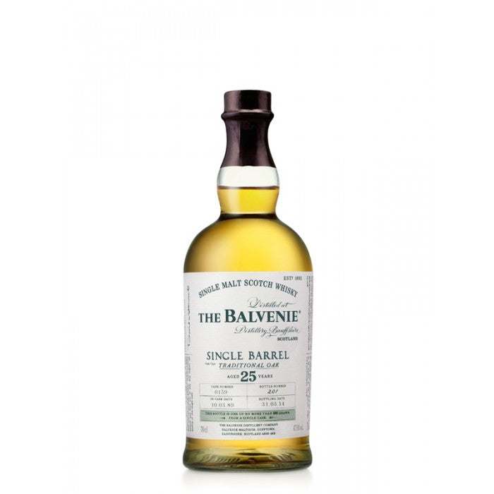 Balvenie 25 Year Old Single Barrel Traditional Oak Speyside Single Malt Scotch Whisky