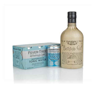 Bathtub and Fever-Tree Refreshingly Light Mediterranean Tonic Water Fridge Pack Bundle Gin | 700ML at CaskCartel.com