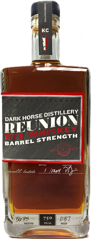 Dark Horse Distillery Barrel Strength Reunion Rye Whiskey - CaskCartel.com