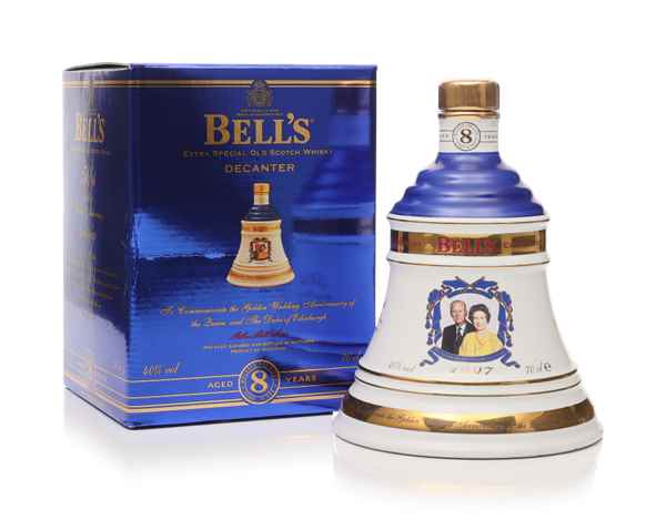 Bell's 50th Wedding Anniversary of The Queen & Duke of Edinburgh Decanter Scotch Whisky | 700ML