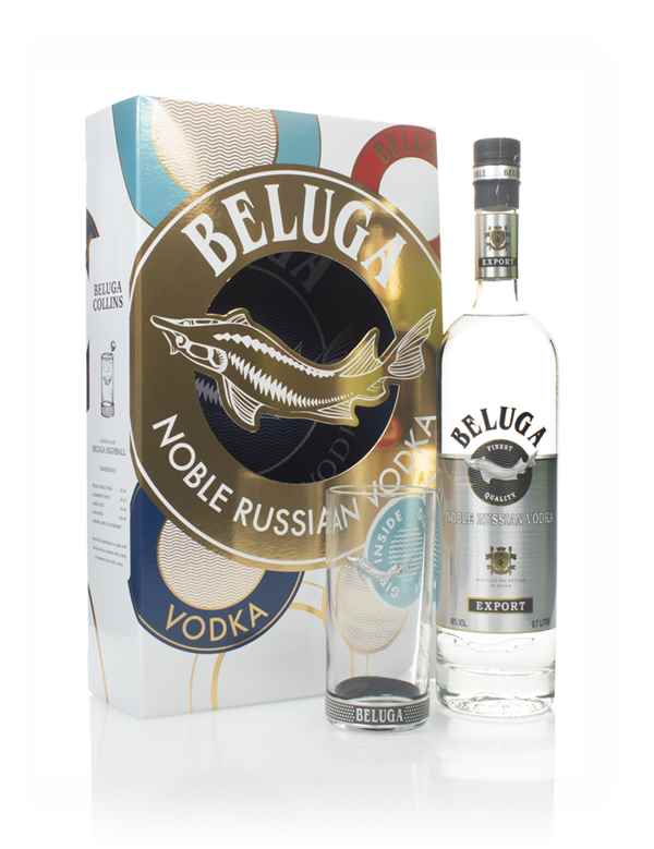 Beluga Noble Russian Gift Pack with Glass Vodka | 700ML