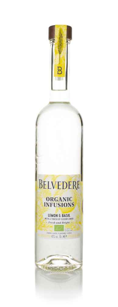 Belvedere Organic Infusions Lemon & Basil Vodka | 700ML at CaskCartel.com