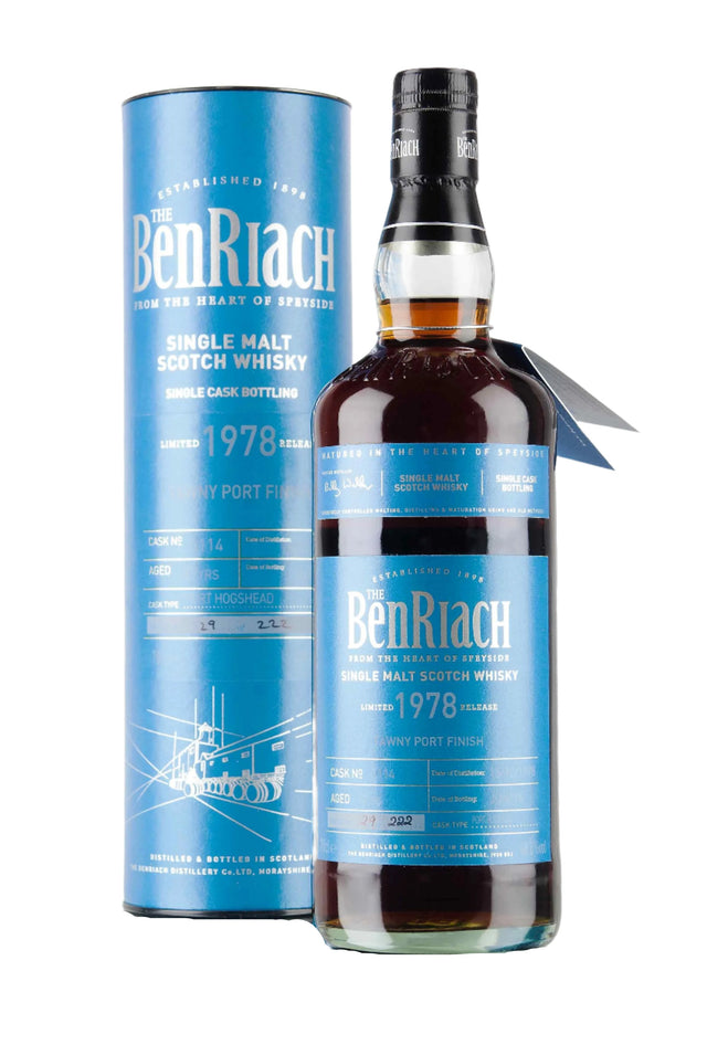 Benriach 1978 37 Year Old Batch 13 Cask #3114 Speyside Single Malt Scotch Whisky - CaskCartel.com