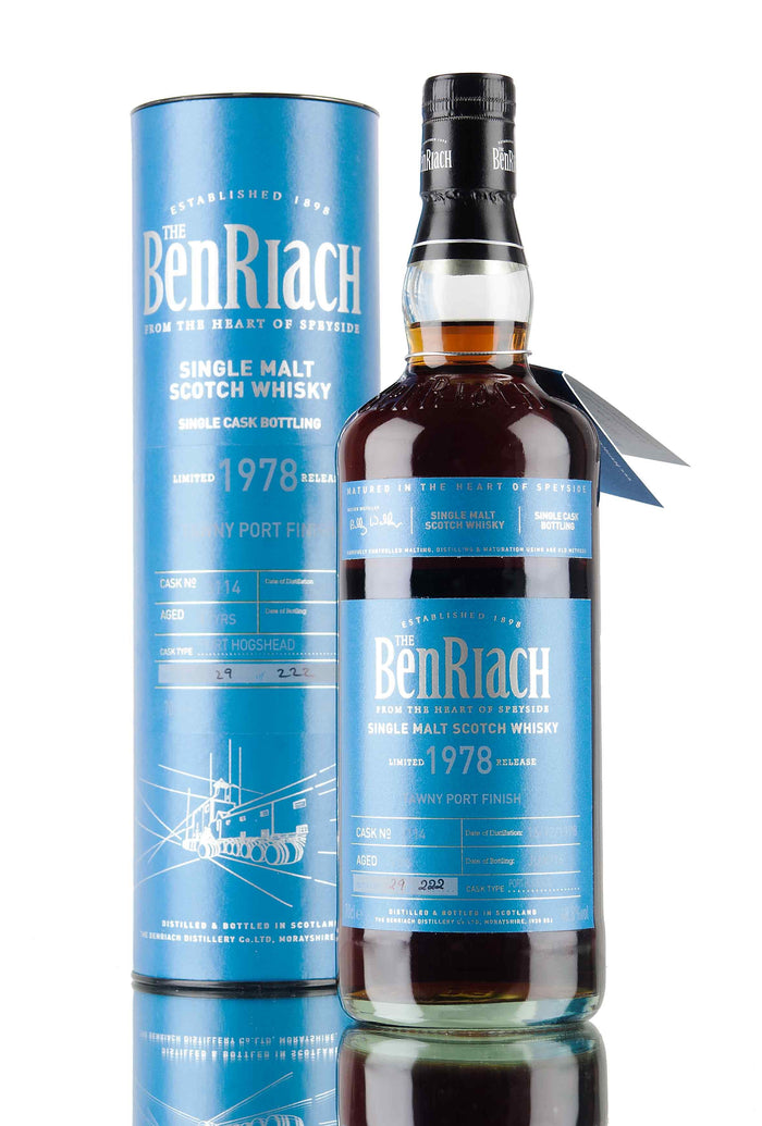 Benriach 1978 37 Year Old Batch 13 Cask #3114 Speyside Single Malt Scotch Whisky
