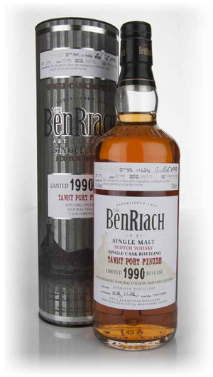 BenRiach 22 Year Old 1990 Tawny Port Pipe Scotch Whisky | 700ML at CaskCartel.com