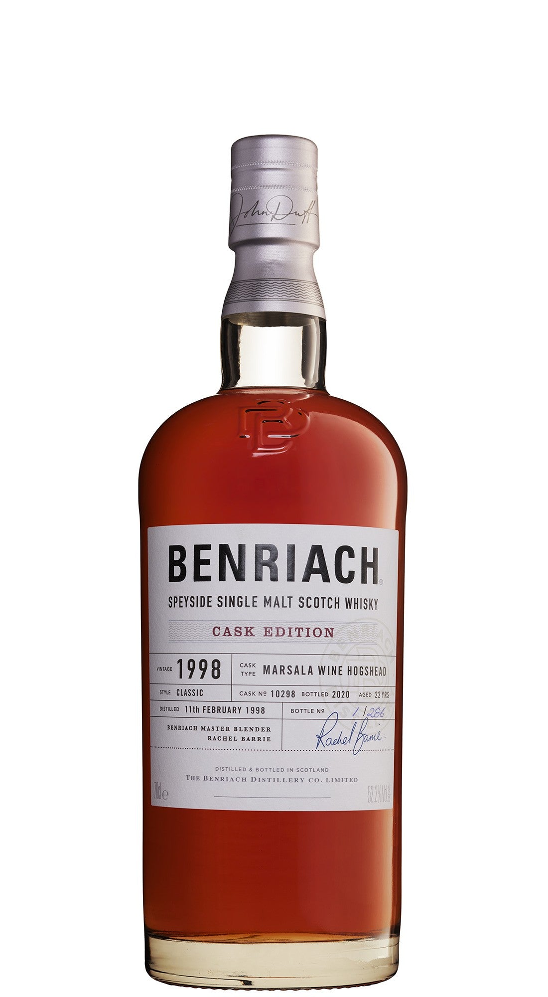 BenRiach 22 Year Old (D.1998, B.2020) Cask Edition Marsala Hogshead # 10298 Scotch Whisky | 700ML at CaskCartel.com