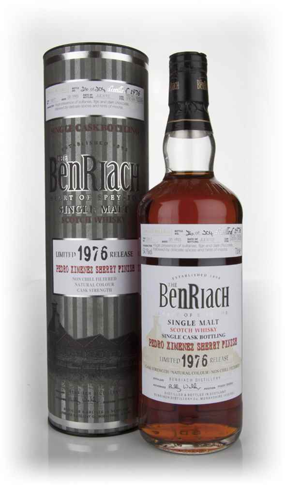 BenRiach 35 Year Old 1976 Pedro Ximénez Sherry Cask Finish Scotch Whisky | 700ML at CaskCartel.com