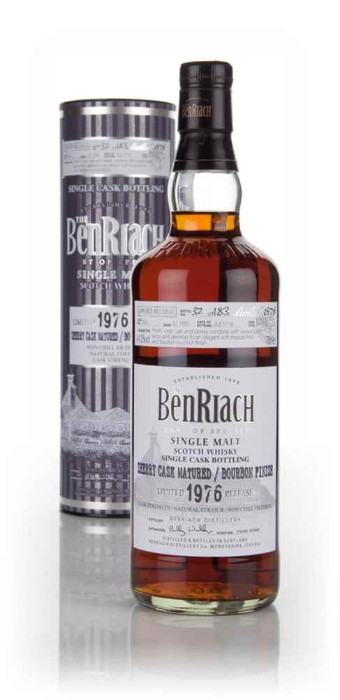 BenRiach 37 Year Old 1976 (cask 529) Bourbon Cask Finish Scotch Whisky | 700ML at CaskCartel.com
