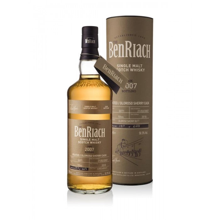 BenRiach 2007 Batch 15 Cask #3071 10 Year Old Single Malt Scotch Whisky