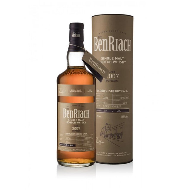 BenRiach 2007 Batch 15 Cask #3236 10 Year Old Single Malt Scotch Whisky - CaskCartel.com