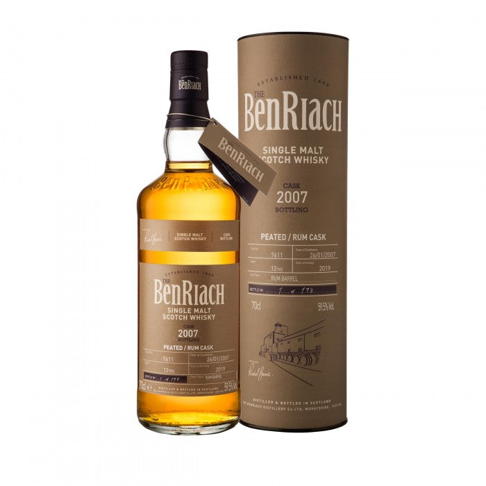 Benriach 2007 12 Year Old Cask #7611 Batch 16 Speyside Single Malt Scotch Whisky | 700ML