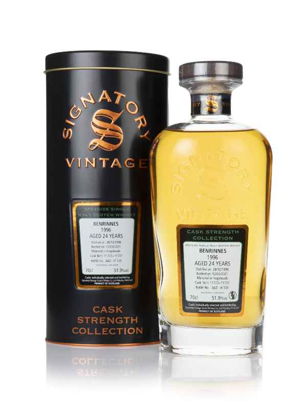 Benrinnes 24 Year Old 1996 (cask 11723 & 11737) - Cask Strength Collection (Signatory) Scotch Whisky | 700ML