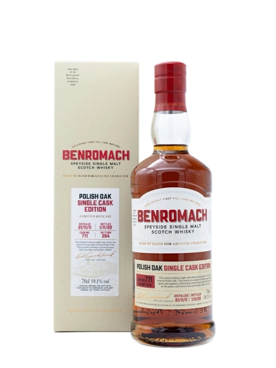 Benromach 11 year old Single Cask Polish Oak 2011 Scotch Whisky | 700ML