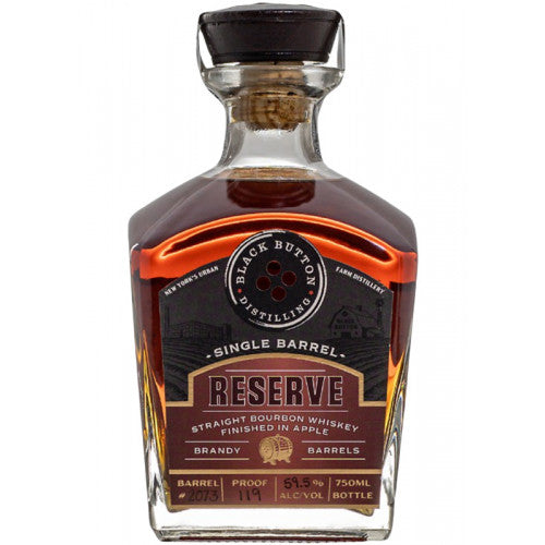 Black Button Single Barrel Apple Brandy Finished Bourbon Whiskey