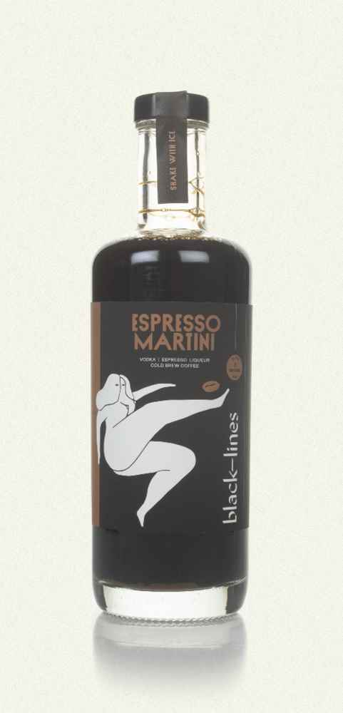 Black Lines Espresso Martini Cocktail | 500ML at CaskCartel.com