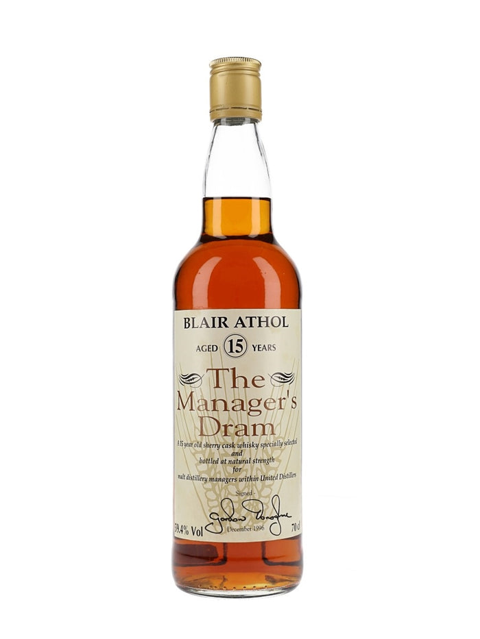 Blair Athol 15 Year OldManager's Dram Highland Single Malt Scotch Whisky | 700ML