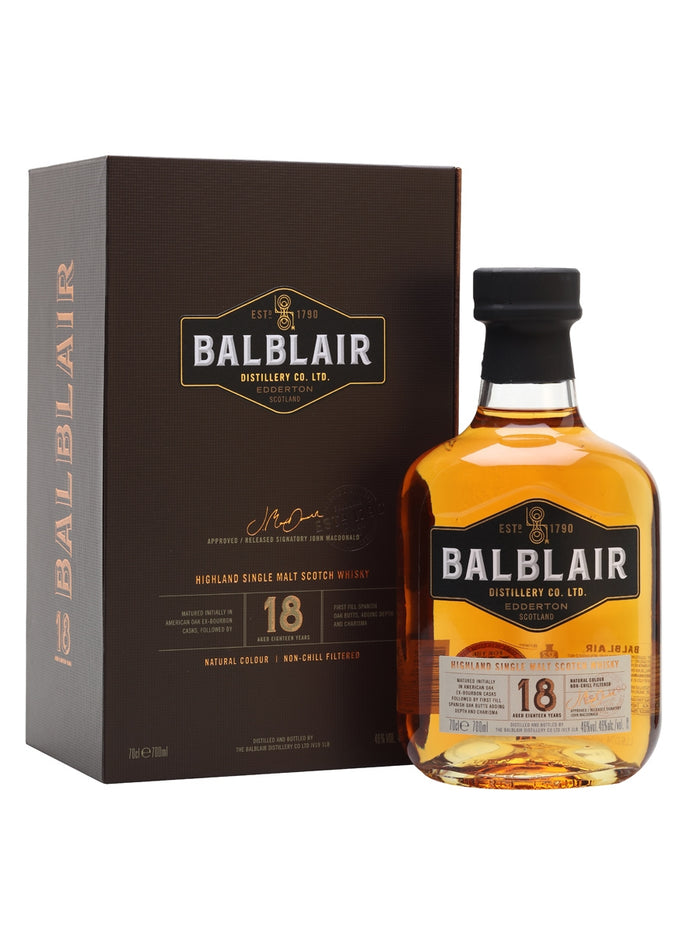 Balblair 18 Year Old Highland Single Malt Scotch Whisky | 700ML
