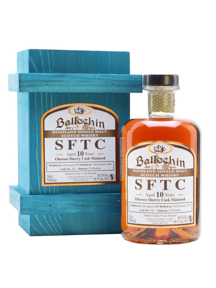 Ballechin 2009 10 Year Old Oloroso Sherry Cask Highland Single Malt Scotch Whisky | 500ML