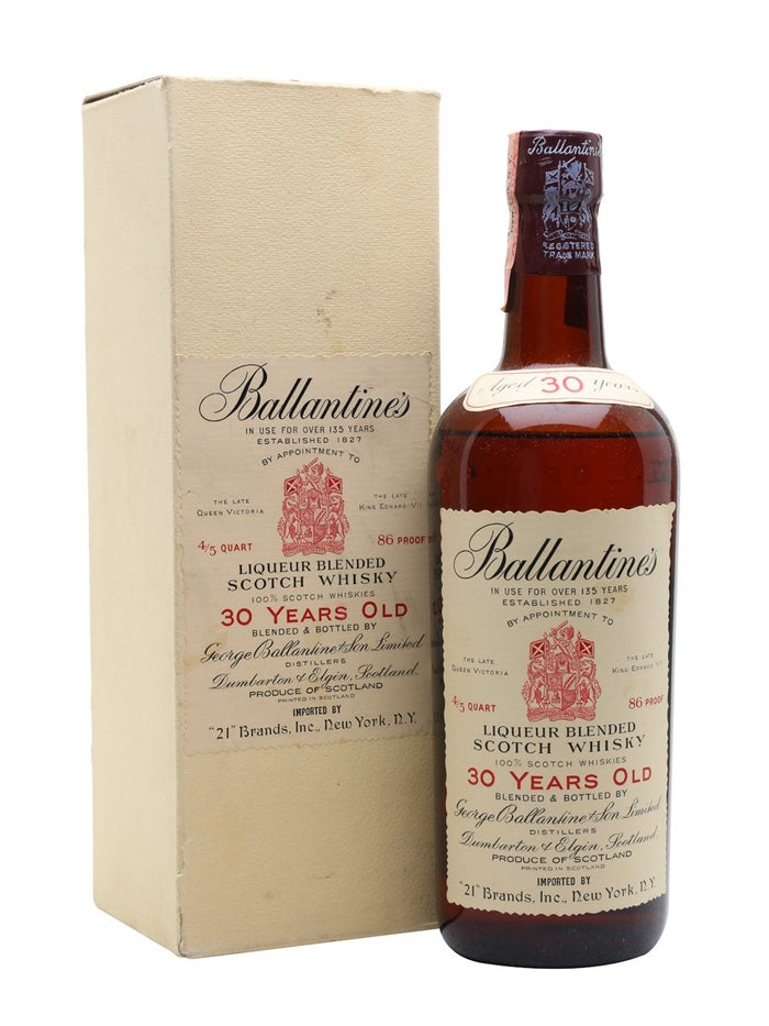 Ballantine's 30 Year Old Bot.1960s Blended Scotch Whisky | 757ML