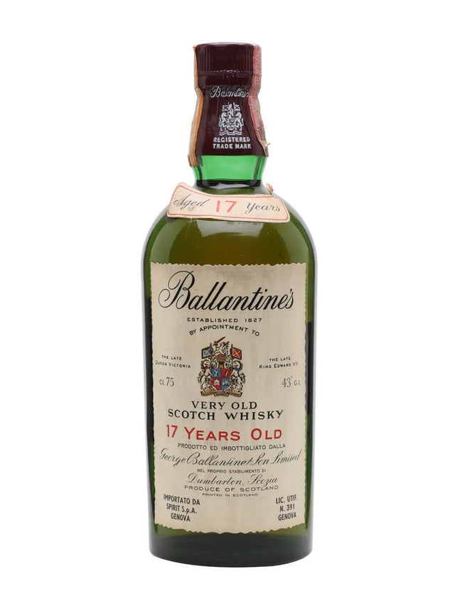 Ballantine’s 17 Year Old Bottle No.07624 (Bottled 1970's) Very Old Scotch at CaskCartel.com