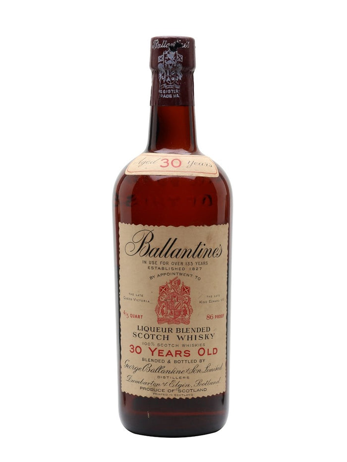 Ballantines 30 Year Old Bot.1960s Blended Scotch Whisky
