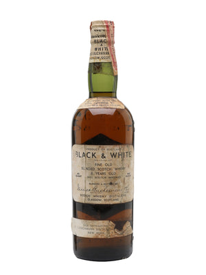 Black & White 8 Year Old Bot.1930s Spring Cap Blended Scotch Whisky | 700ML at CaskCartel.com