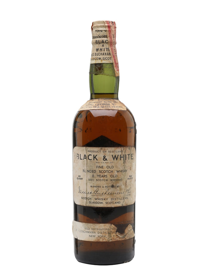 Black & White 8 Year Old Bot.1930s Spring Cap Blended Scotch Whisky | 700ML