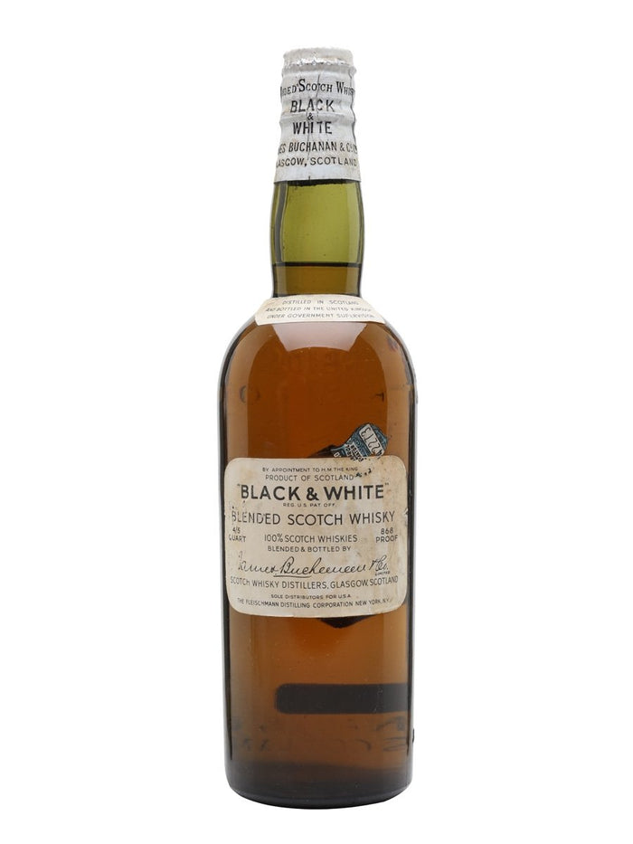 Black & White Bot.1930s Blended Scotch Whisky